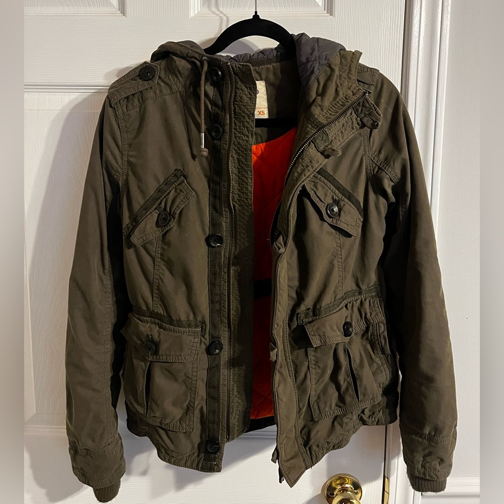TNA Olive Hooded Jacket